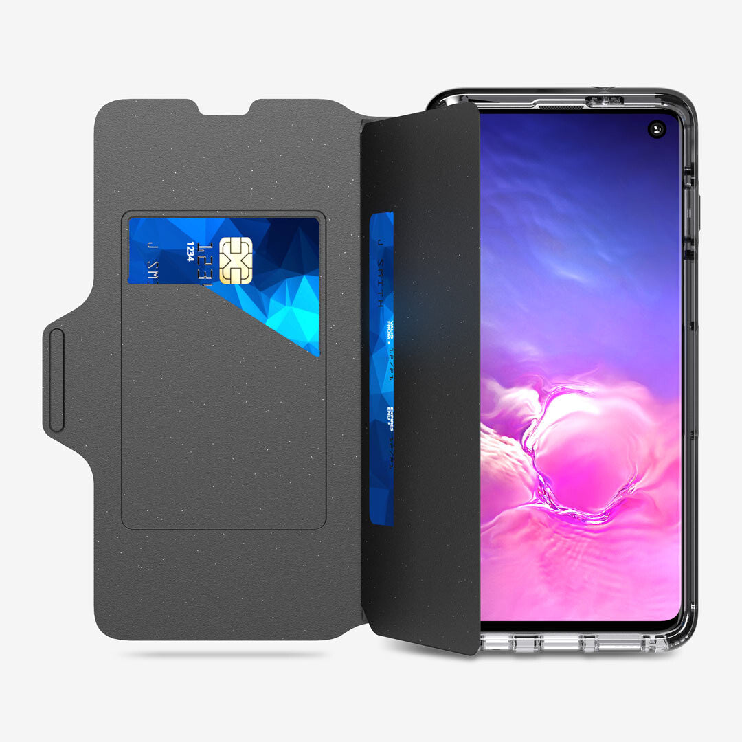 Tech21 T21-6926 mobile phone case Flip case for Galaxy S10 in Black