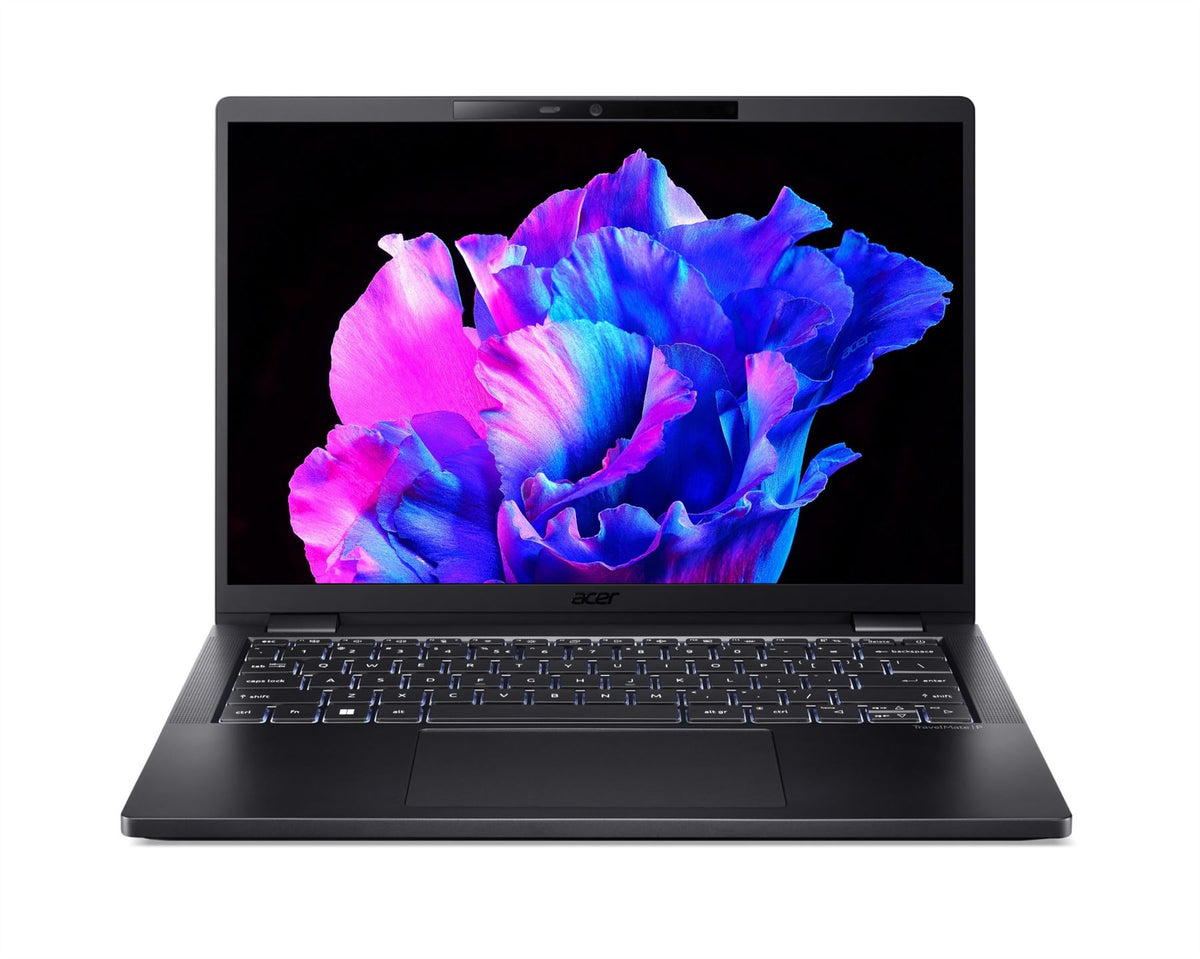 Acer TravelMate P6 TMP614-53-TCO-77WT Laptop 35.6 cm (14&quot;) 2.8K Intel® Core™ i7 i7-1365U 16 GB LPDDR5-SDRAM 512 GB SSD Wi-Fi 6E (802.11ax) Windows 11 Pro Black
