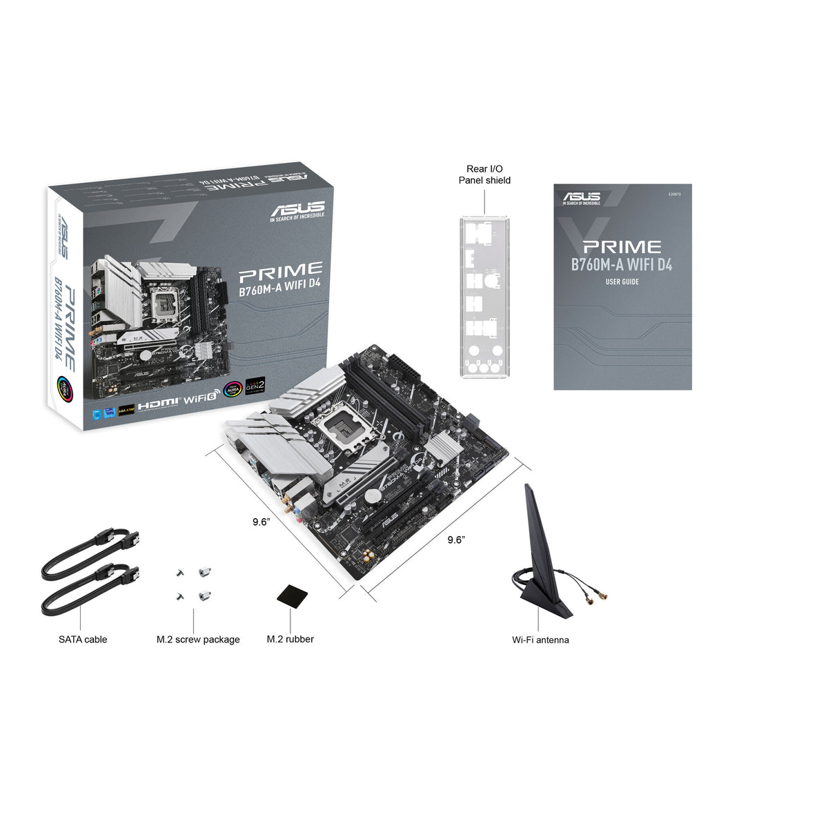 ASUS PRIME B760M-A WIFI D4 micro ATX motherboard - Intel B760 LGA 1700