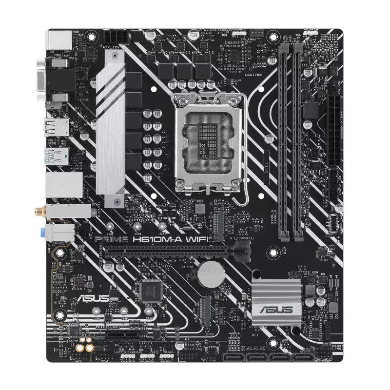 ASUS PRIME H610M-A WIFI micro ATX motherboard - Intel H610 LGA 1700