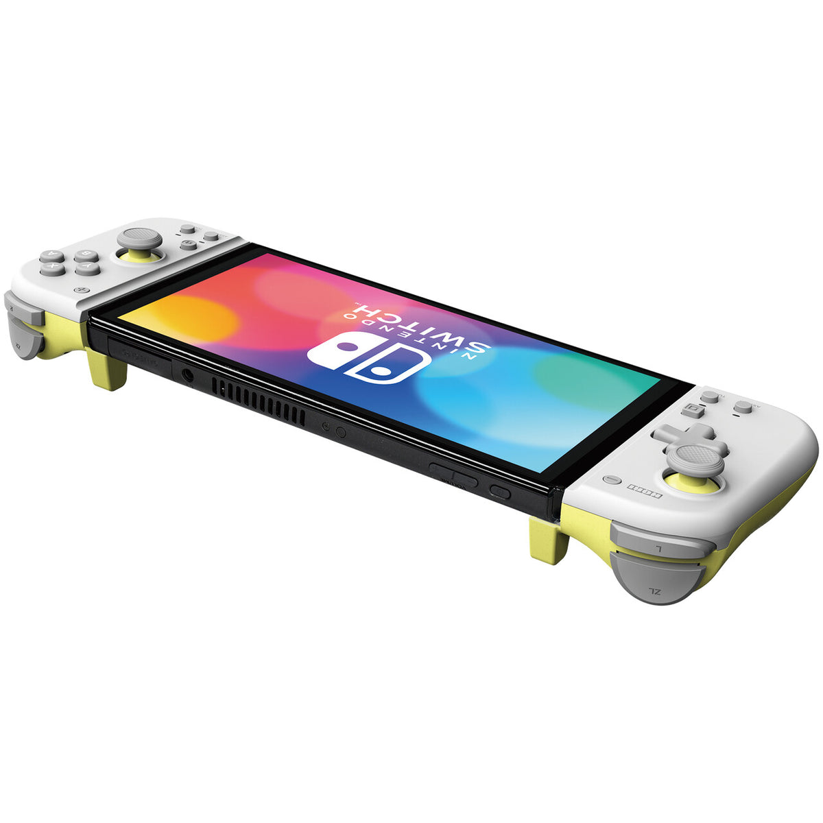 Hori Split Pad Compact -  Game Controllers for Nintendo Switch in Light Grey / Yellow