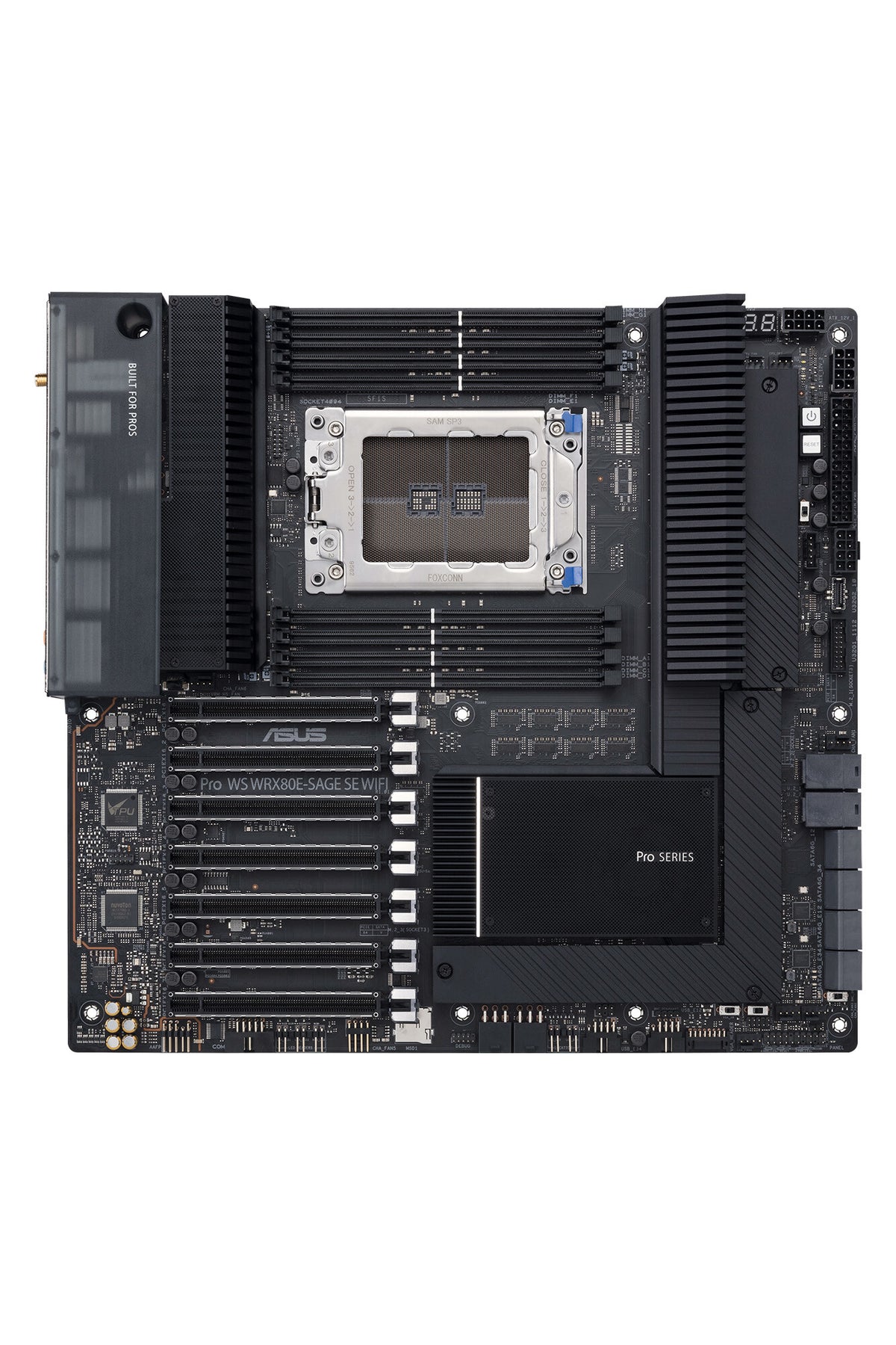 ASUS Pro WS WRX80E-SAGE SE WIFI II Extended ATX motherboard - AMD WRX80 Socket sWRX8