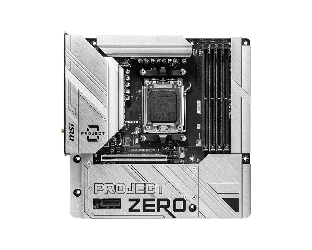 MSI B650M PROJECT ZERO micro ATX motherboard - AMD B650 Socket AM5