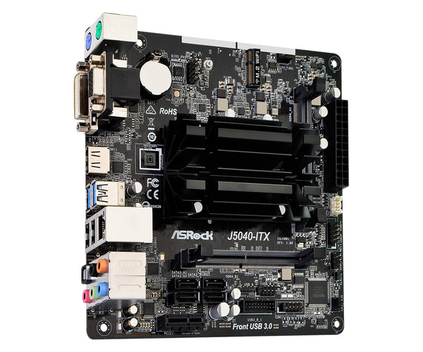 ASRock J5040-ITX, Integrated Intel Quad-Core J5040, Mini ITX, DDR4 SODIMM,  VGA, DVI, HDMI : Amazon.co.uk: Computers & Accessories