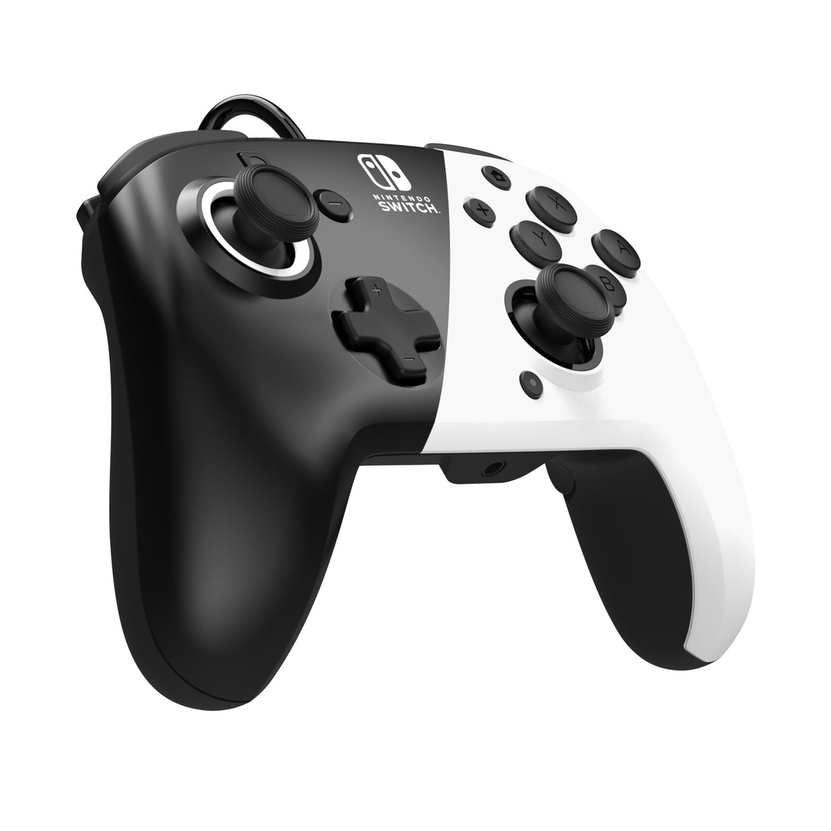 PDP Faceoff Deluxe+ Wired Controller for Nintendo Switch in Black / White