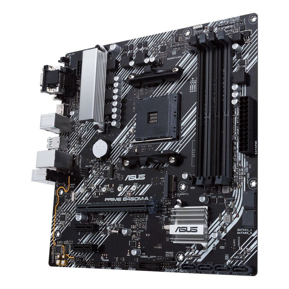 ASUS PRIME B450M-A II micro ATX motherboard - AMD B450 Socket AM4