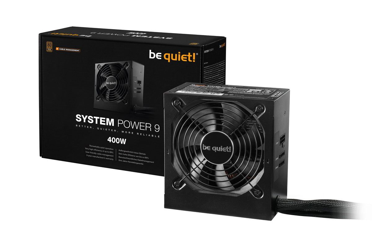 be quiet! System Power 9 - 400W 80+ Bronze Semi-Modular Power Supply Unit