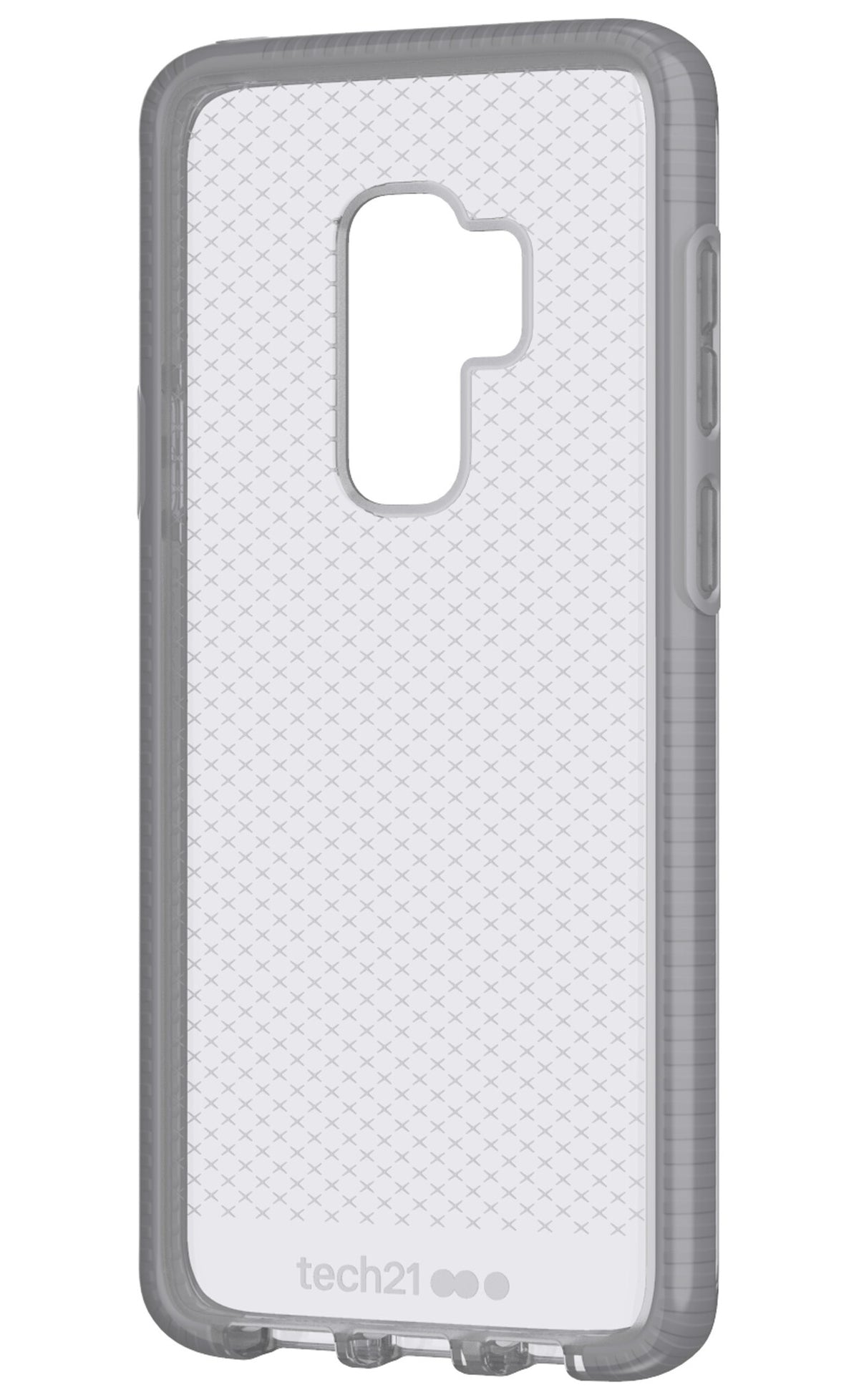 Tech21 Evo Check mobile phone case for Galaxy S9+ in Clear Grey