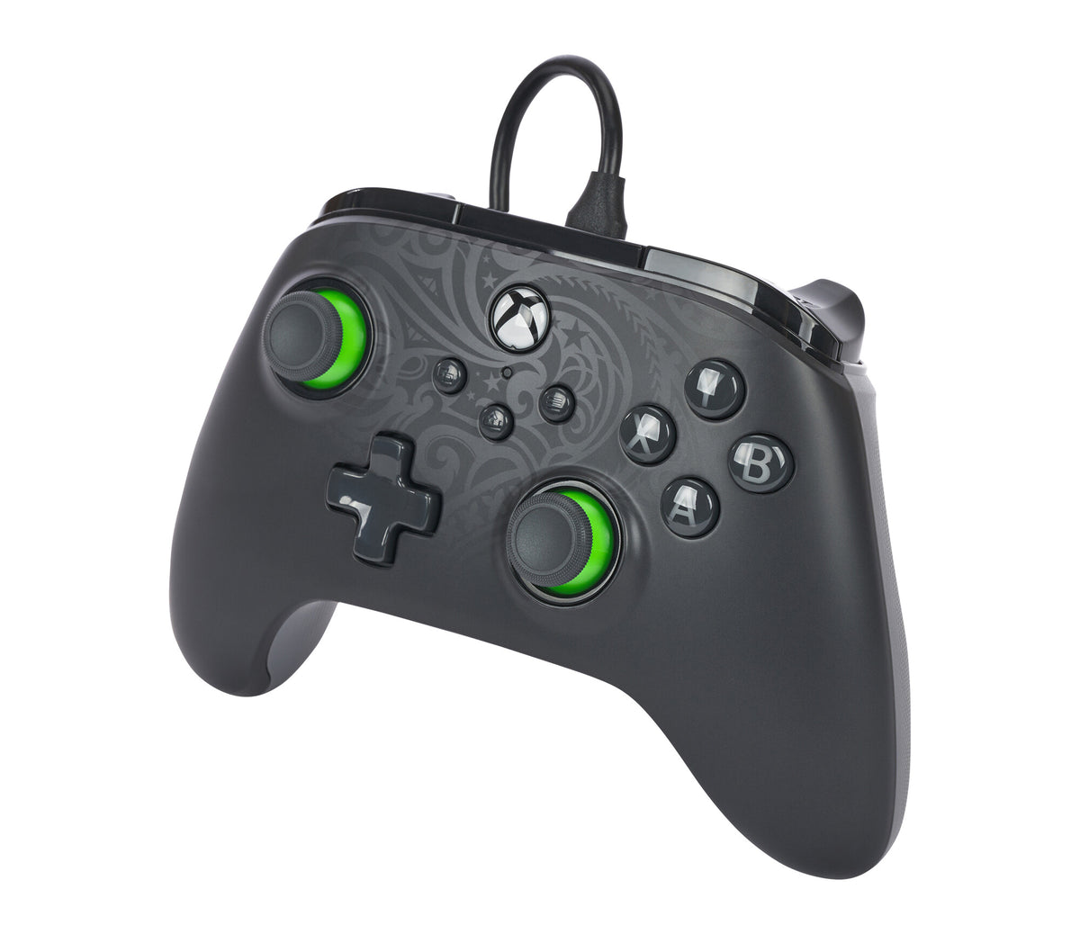PowerA Advantage Wired Gaming Controller for PC / Xbox Series X|S in Black / Lime