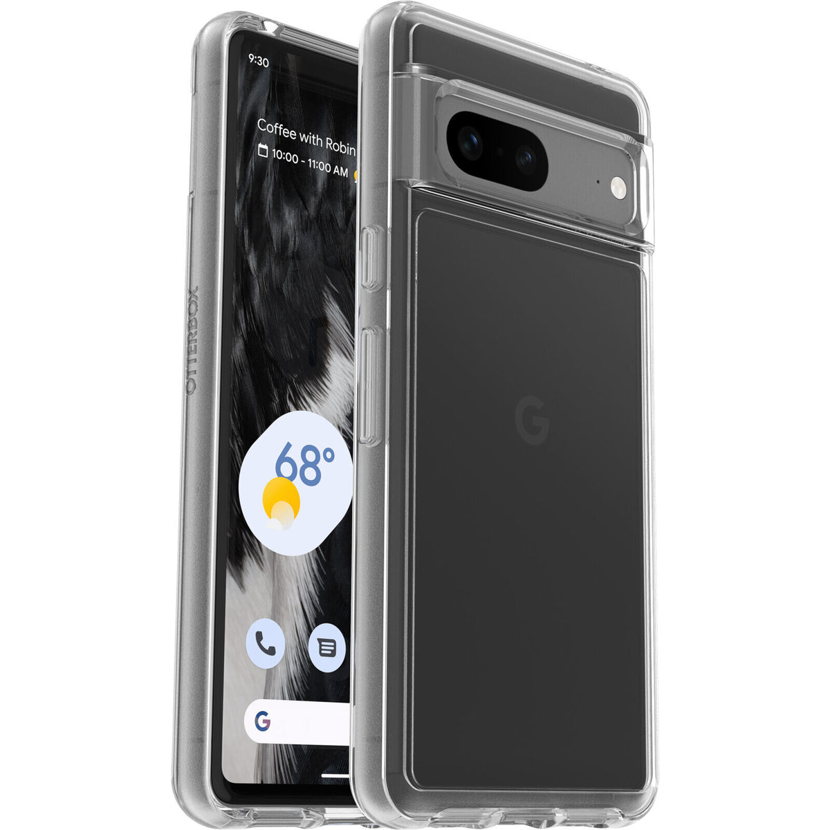 OtterBox Symmetry Clear mobile phone case for Google Pixel 7 in Transparent