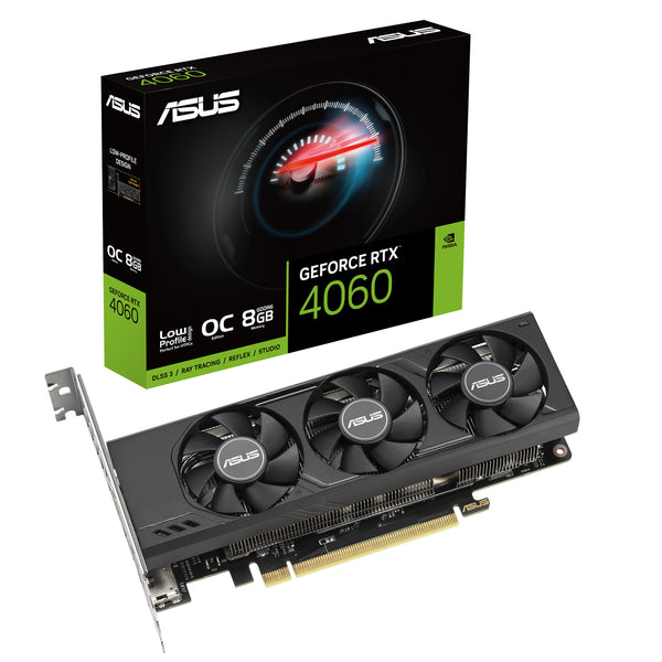 ASUS Low Profile OC Edition - NVIDIA 8 GB GDDR6 GeForce RTX 4060 graphics  card