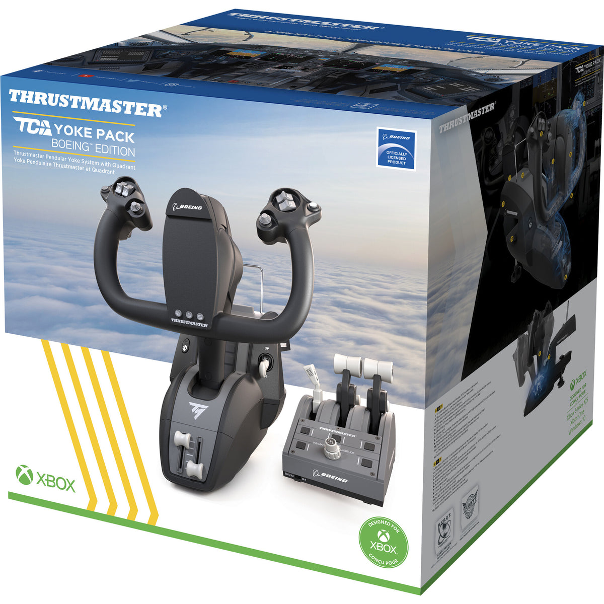 Thrustmaster TCA Yoke Pack &quot;Boeing Edition&quot; - Pendular Yoke + Throttle Quadrant for PC / Xbox Series X|S -