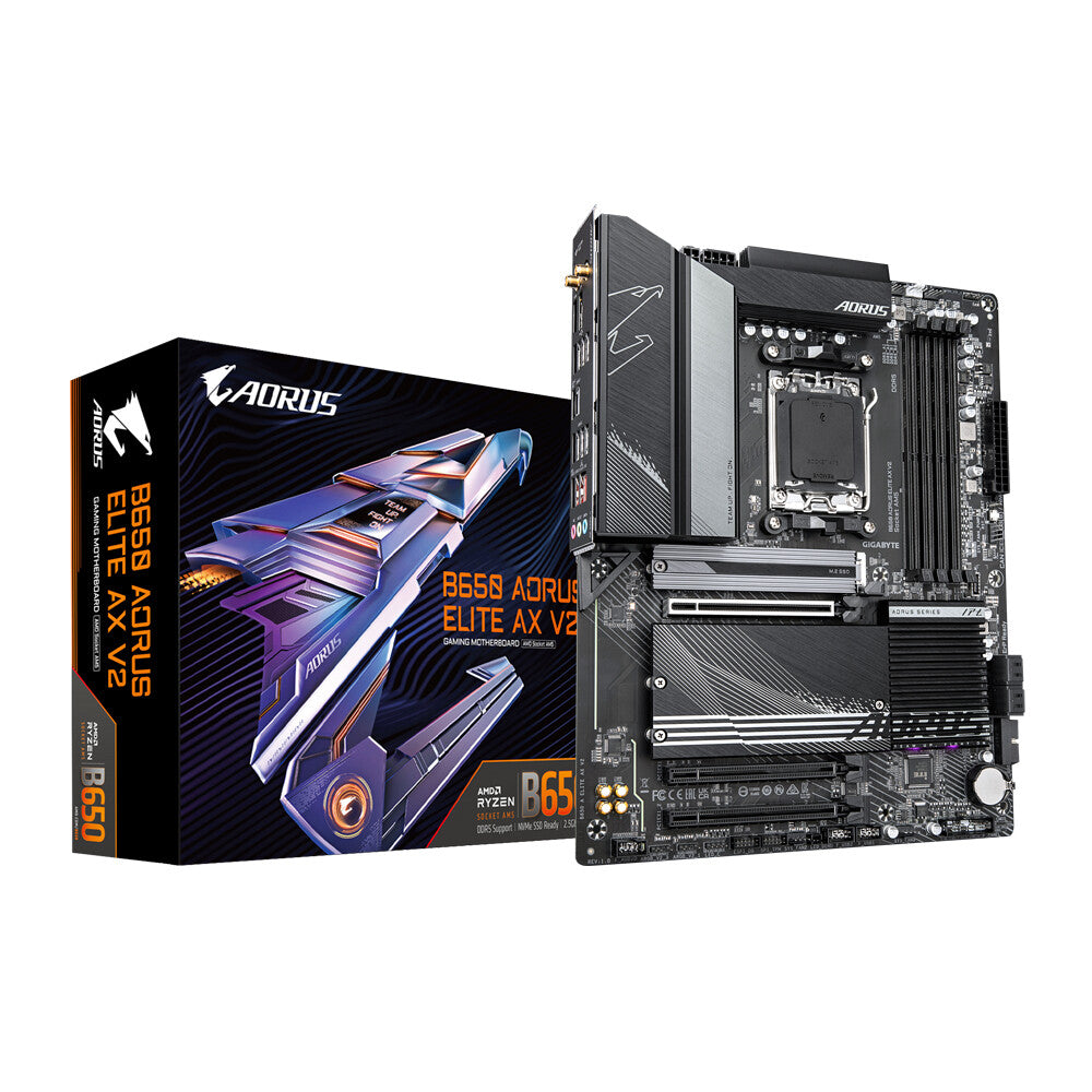 Gigabyte B650 AORUS ELITE AX V2 ATX Motherboard - AMD B650 Socket AM5