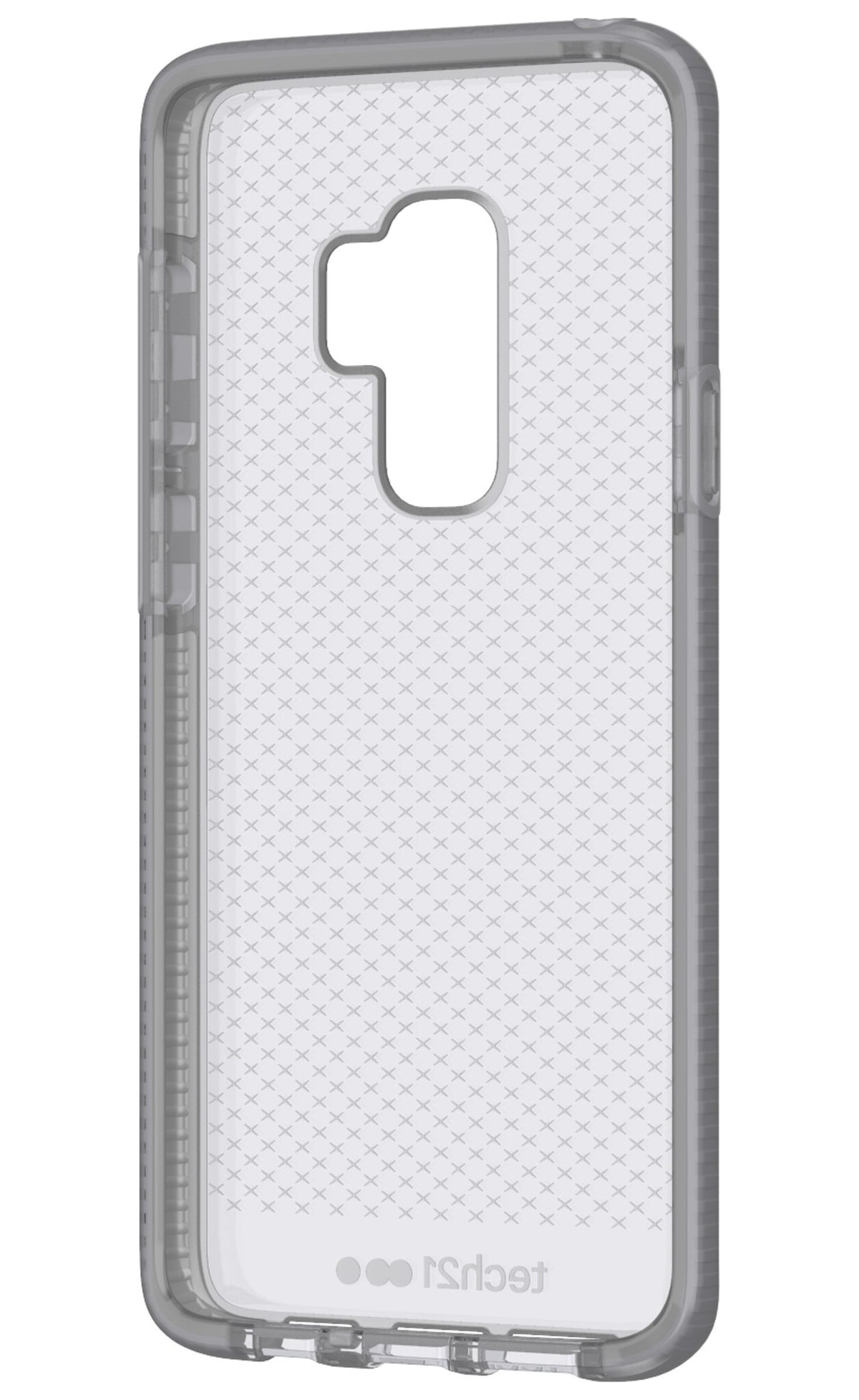 Tech21 Evo Check mobile phone case for Galaxy S9+ in Clear Grey
