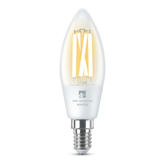 4lite WiZ Connected Smart Wi-Fi Filament Lightbulb - White - E14