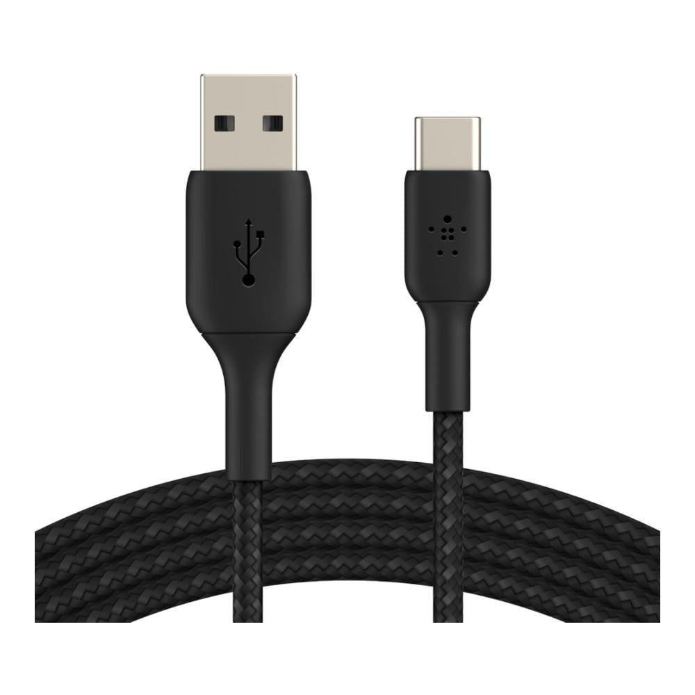 Belkin BOOSTCHARGE Braided USB-C to USB-A Cable - 3m - Black