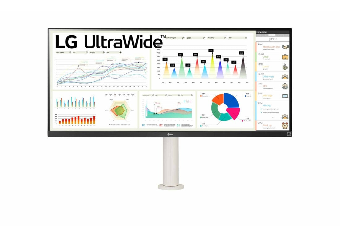 LG 34WQ680-W computer monitor 86.4 cm (34&quot;) 2560 x 1080 pixels UltraWide Full HD White