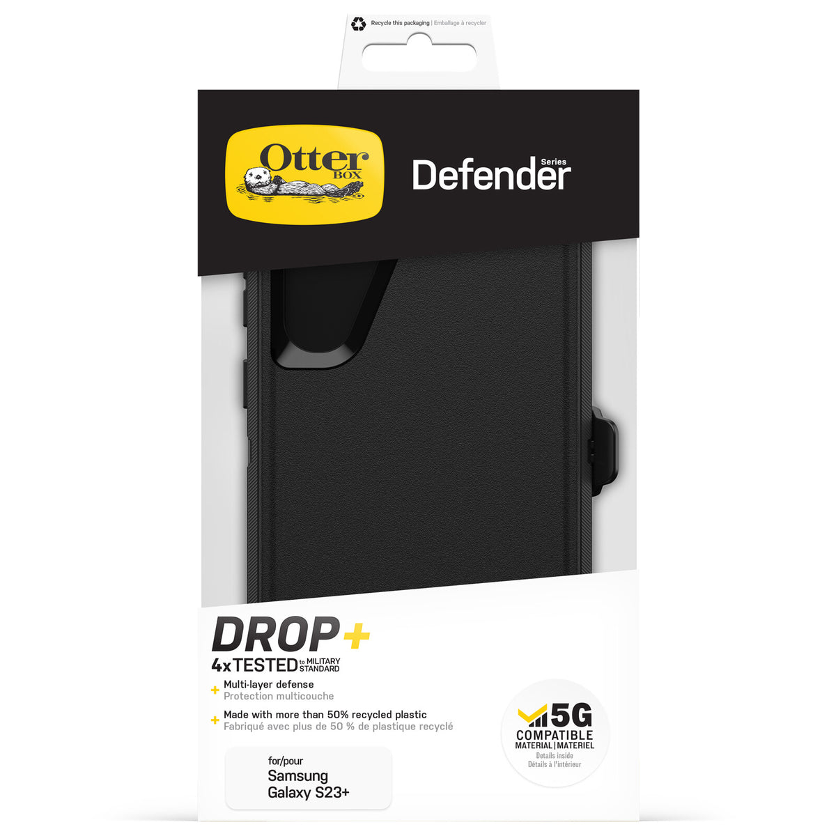 OtterBox Defender Case for Samsung Galaxy S23+ in Black