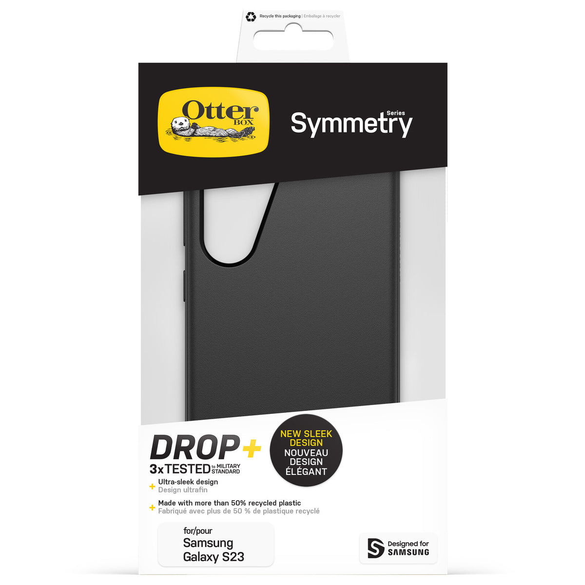 OtterBox Symmetry Case for Samsung Galaxy S23 in Black