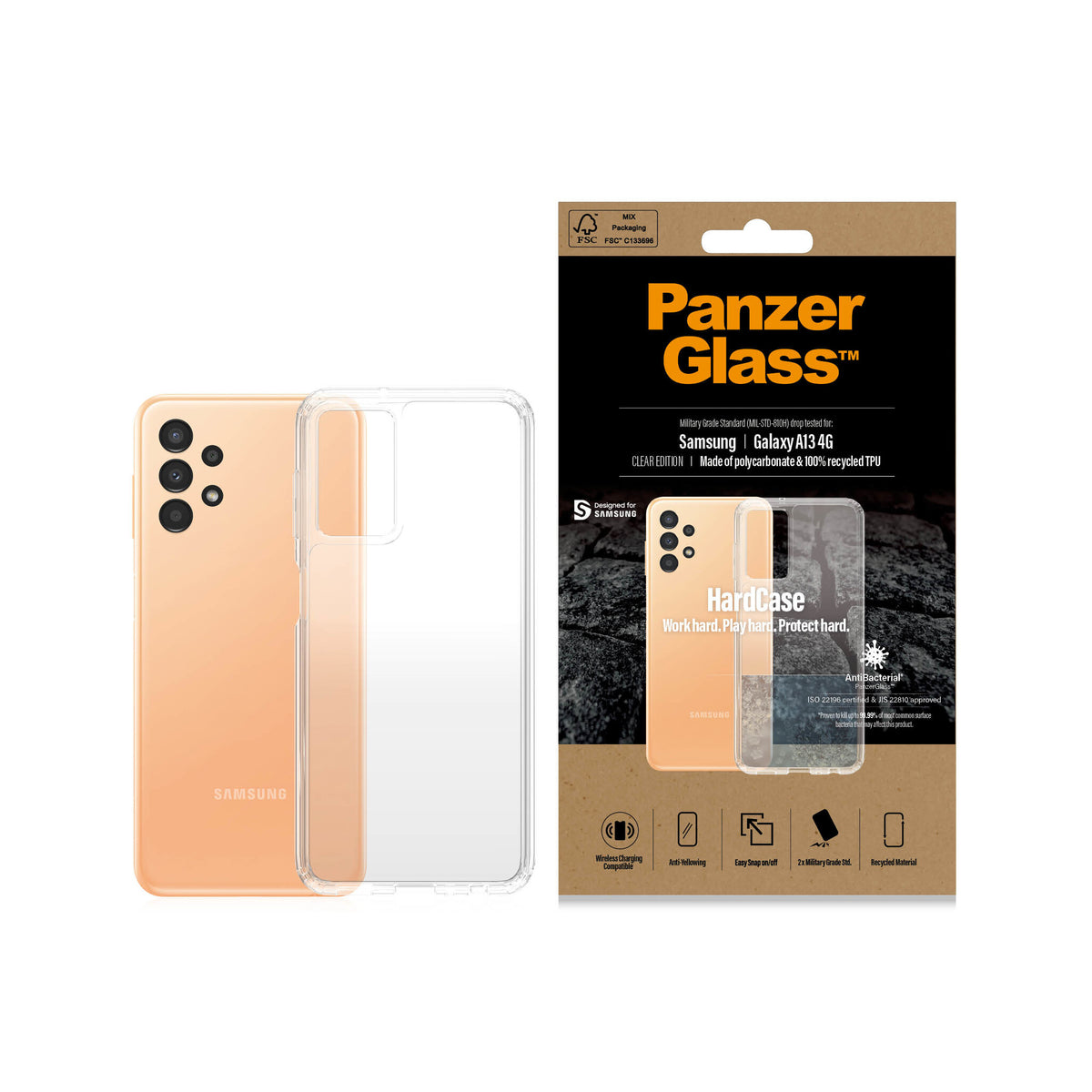 PanzerGlass ® HardCase for Samsung A13 in Transparent