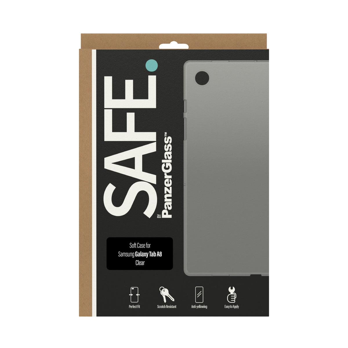PanzerGlass SAFE by ® TPU Case for Samsung Galaxy Tab A8 in Transparent