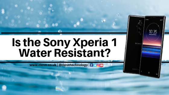 Is the Sony Xperia 1 Water Resistant?
