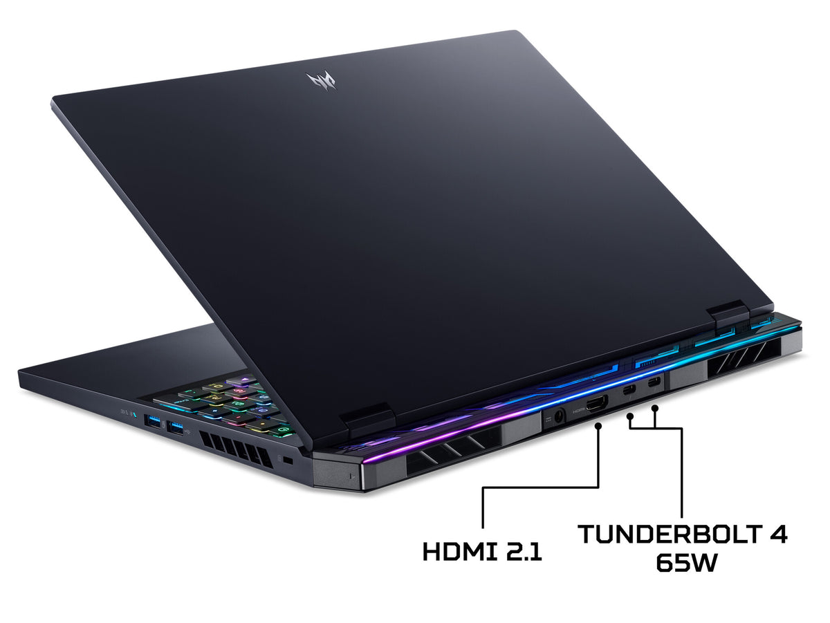 Acer Predator Helios 16 Gaming Laptop - 40.6 cm (16") - Intel® Core™ i9-13900HX - 32 GB DDR5-SDRAM - 2 TB M.2 SSD - NVIDIA GeForce RTX 4080 - Wi-Fi 6E - Windows 11 Home - Black