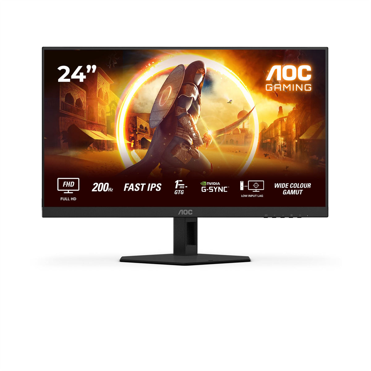 AOC G4 24G4HRE computer monitor 60.5 cm (23.8") 1920 x 1080 pixels Full HD LED Black/ Red