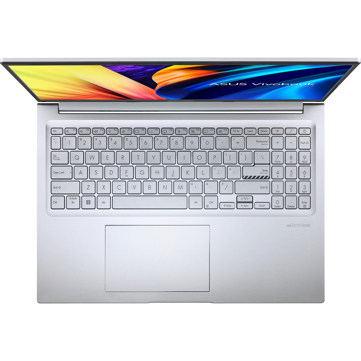 ASUS Vivobook 16 Laptop - 40.6 cm (16&quot;) - Intel® Core™ i7-1255U - 8 GB DDR4-SDRAM - 512 GB SSD - Wi-Fi 6 - Windows 11 Home - Silver