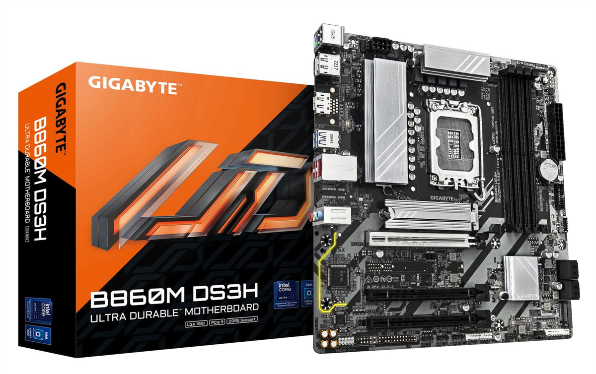 GIGABYTE B860M DS3H micro ATX motherboard - Intel B860 LGA 1851