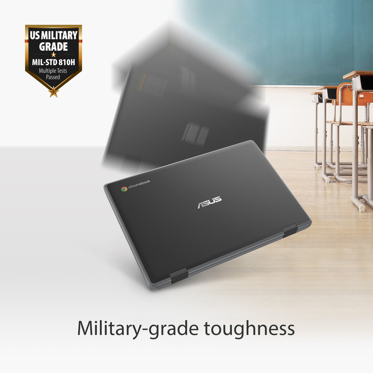 ASUS Chromebook CR1 - 29.5 cm (11.6") - Intel® Celeron® N4500 - 4 GB LPDDR4x-SDRAM - 64 GB eMMC - Wi-Fi 6 - ChromeOS - Grey