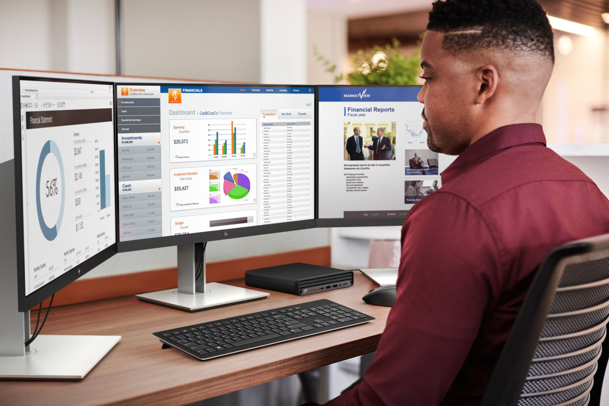 HP E24D G4 - 60.5 cm (23.8") - 1920 x 1080 pixels Full HD LED Monitor