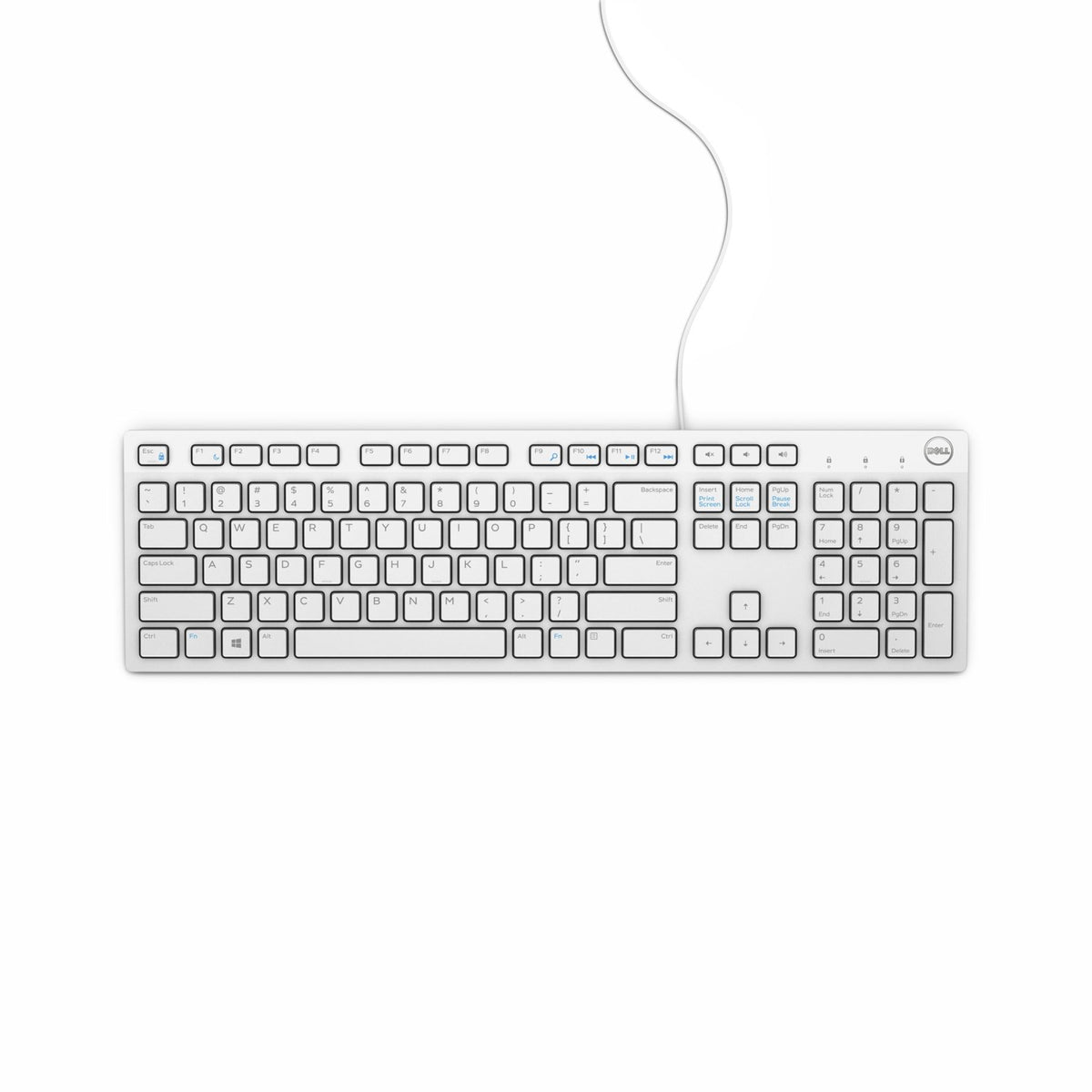 DELL KB216 keyboard USB QWERTZ German White