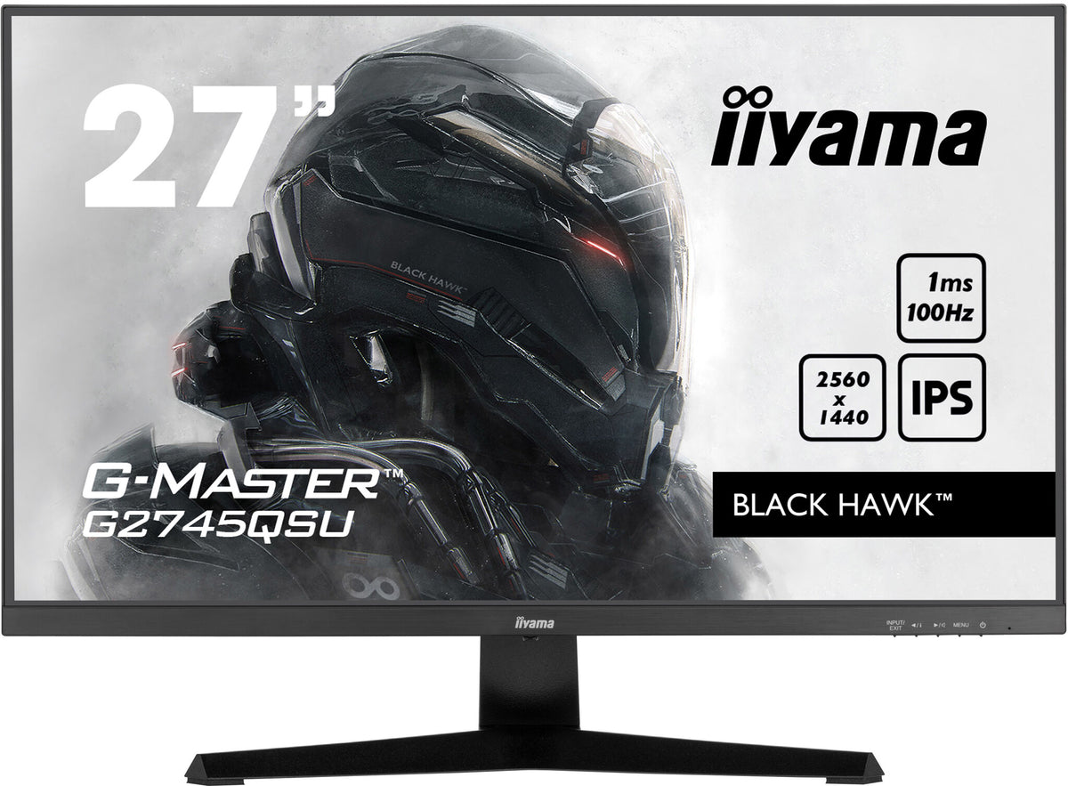 iiyama G-MASTER G2745QSU-B1 - 68.6 cm (27") - 2560 x 1440 pixels Dual WQHD LED Monitor