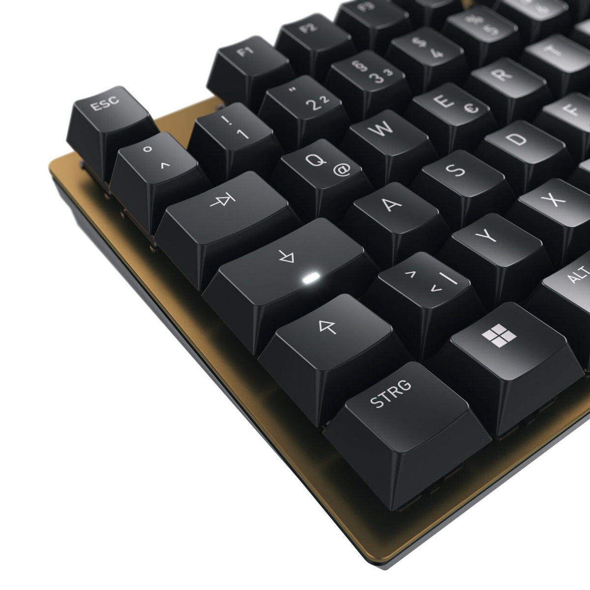 CHERRY KC 200 MX - USB Wired Mechanical keyboard in Black / Bronze (QWERTY UK)