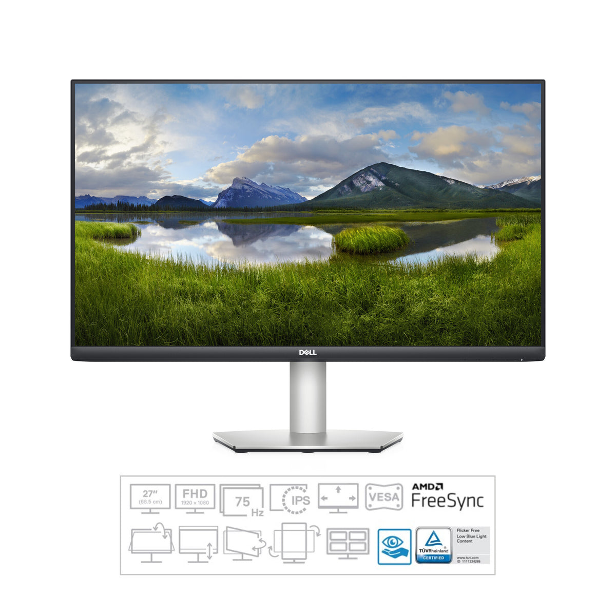 DELL S Series S2721HS - 68.6 cm (27") - 1920 x 1080 pixels Full HD LCD Monitor