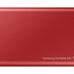 Samsung Portable SSD T7 in Red - 2 TB