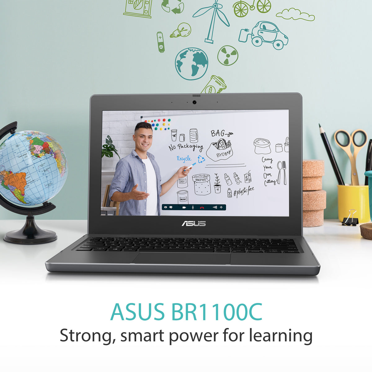ASUS BR1100C Laptop - 29.5 cm (11.6") - Intel® Celeron® N N4500 - 4 GB DDR4-SDRAM - 128 GB SSD - Wi-Fi 6 - Windows 11 Pro Education - Grey