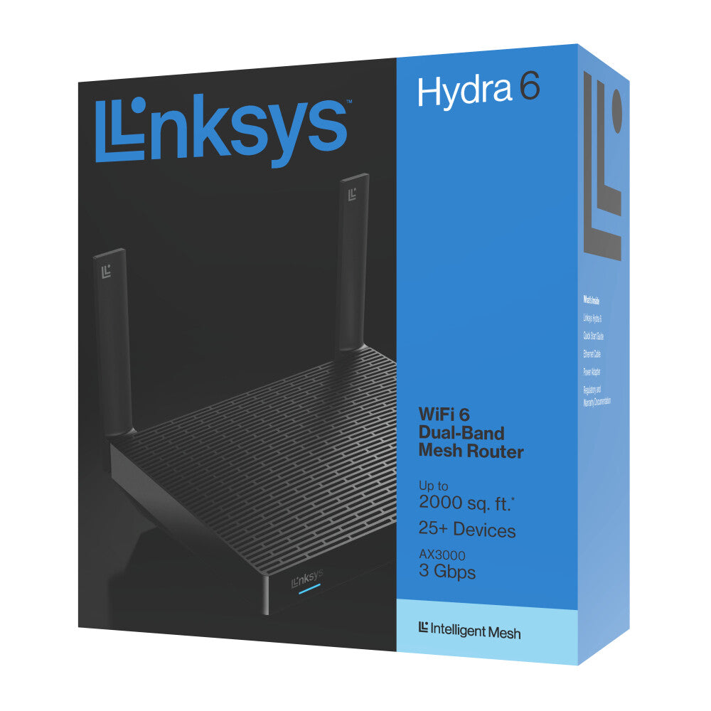 Linksys Hydra 6 - Dual-band (2.4 GHz / 5 GHz) wireless router in Black