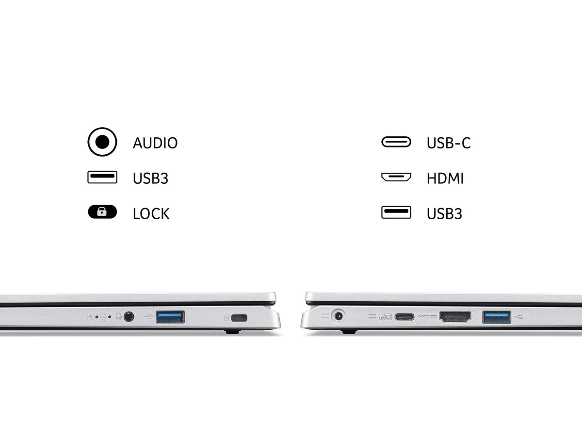 Acer Aspire 3 A314-36P Laptop - 35.6 cm (14&quot;) - Intel Core i3 N305 - 8 GB RAM - 512 GB SSD - Windows 11 Home