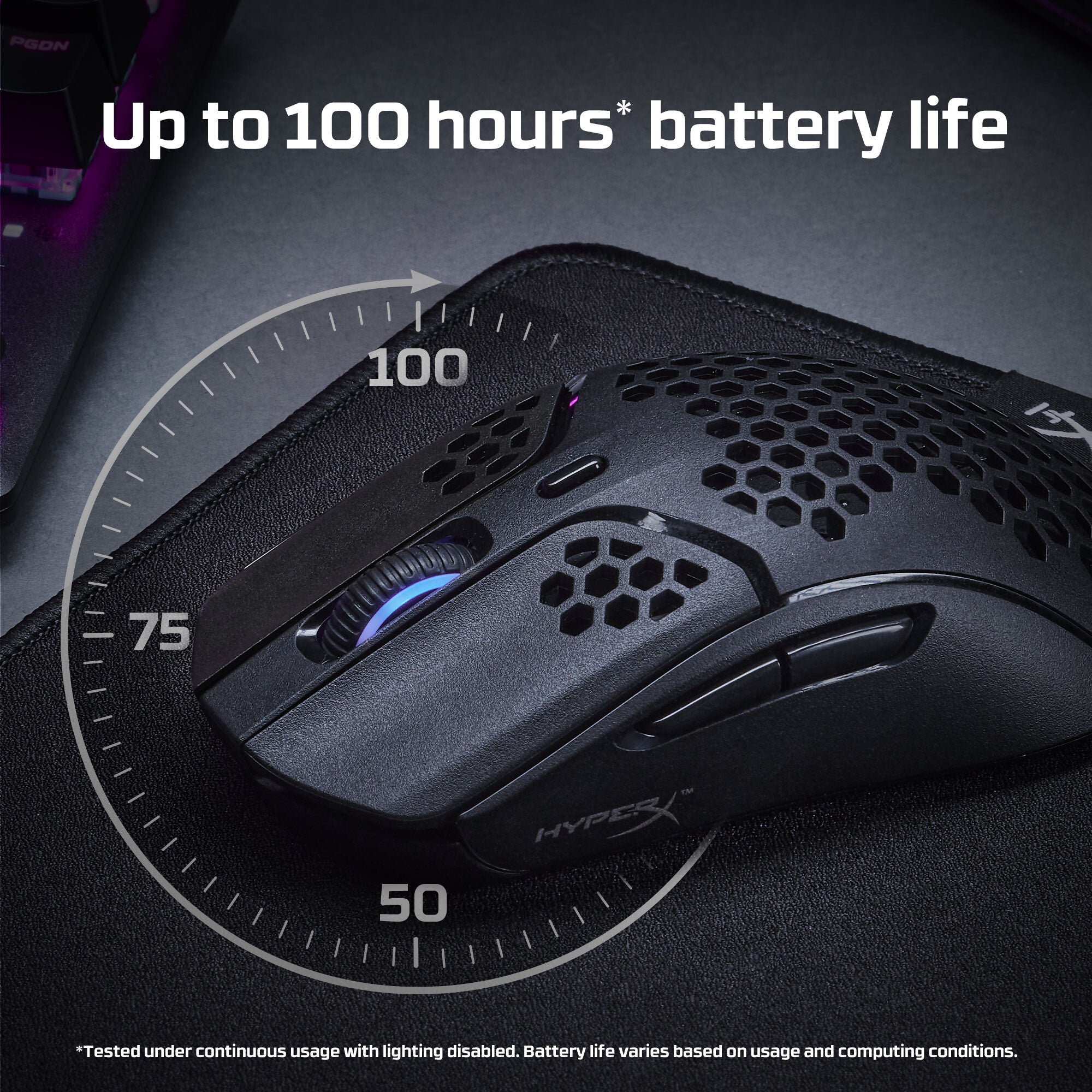Pulse Rx Mouse HyperX Pulsefire Haste - RF Wireless + USB Type-A Optical Gaming Mouse ...
