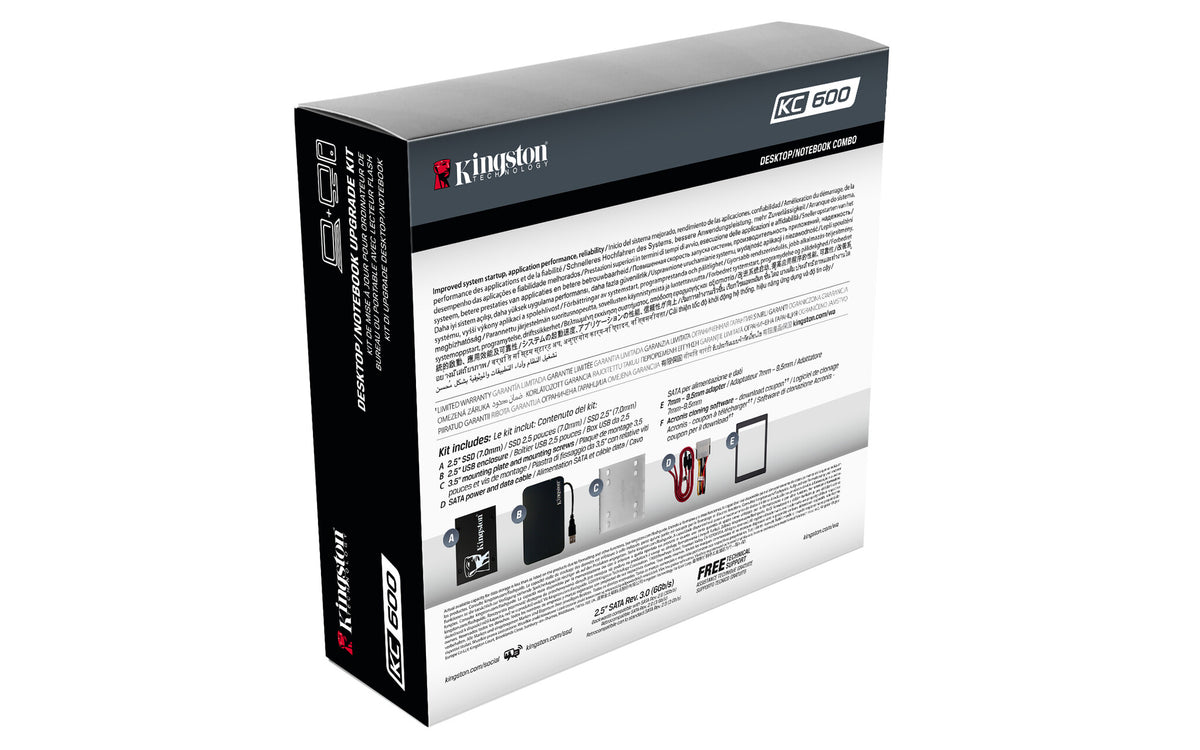 Kingston Technology KC600 - Serial ATA III 2.5" SSD - 1024 GB