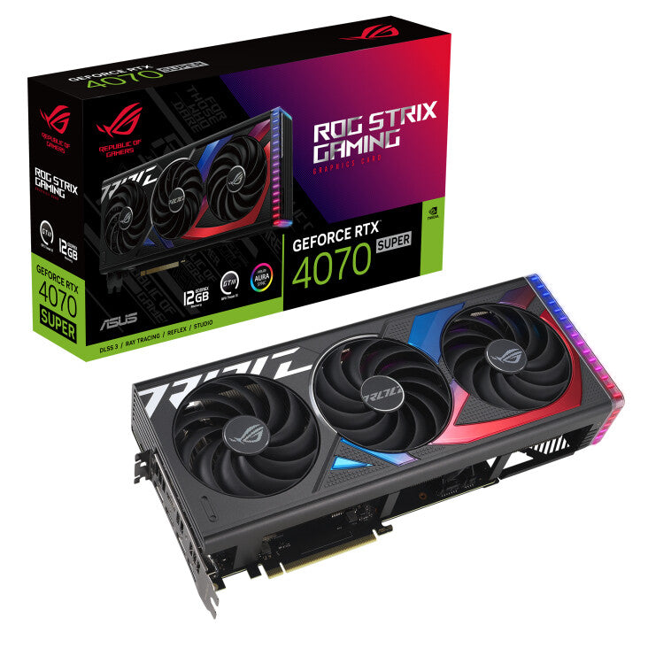ASUS ROG STRIX - NVIDIA 12 GB GDDR6X GeForce RTX 4070 SUPER graphics card