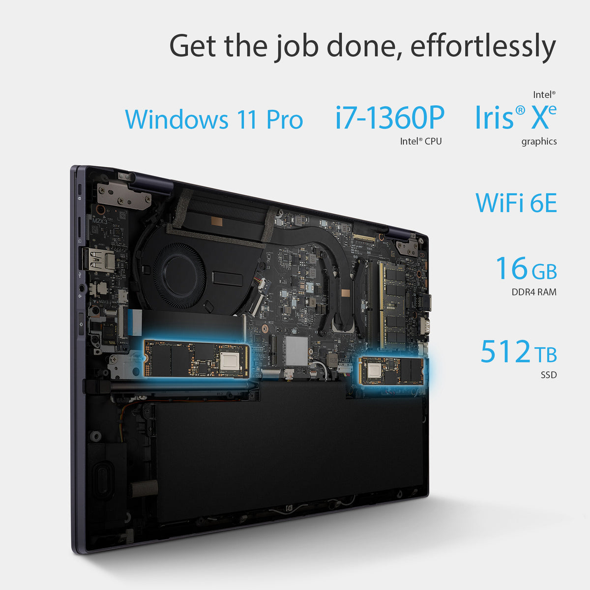 ASUS ExpertBook Hybrid (2-in-1) - 35.6 cm (14&quot;) - Touchscreen - Intel® Core™ i7-1360P - 16 GB DDR5-SDRAM - 512 GB SSD - Wi-Fi 6E - Windows 11 Pro - Black