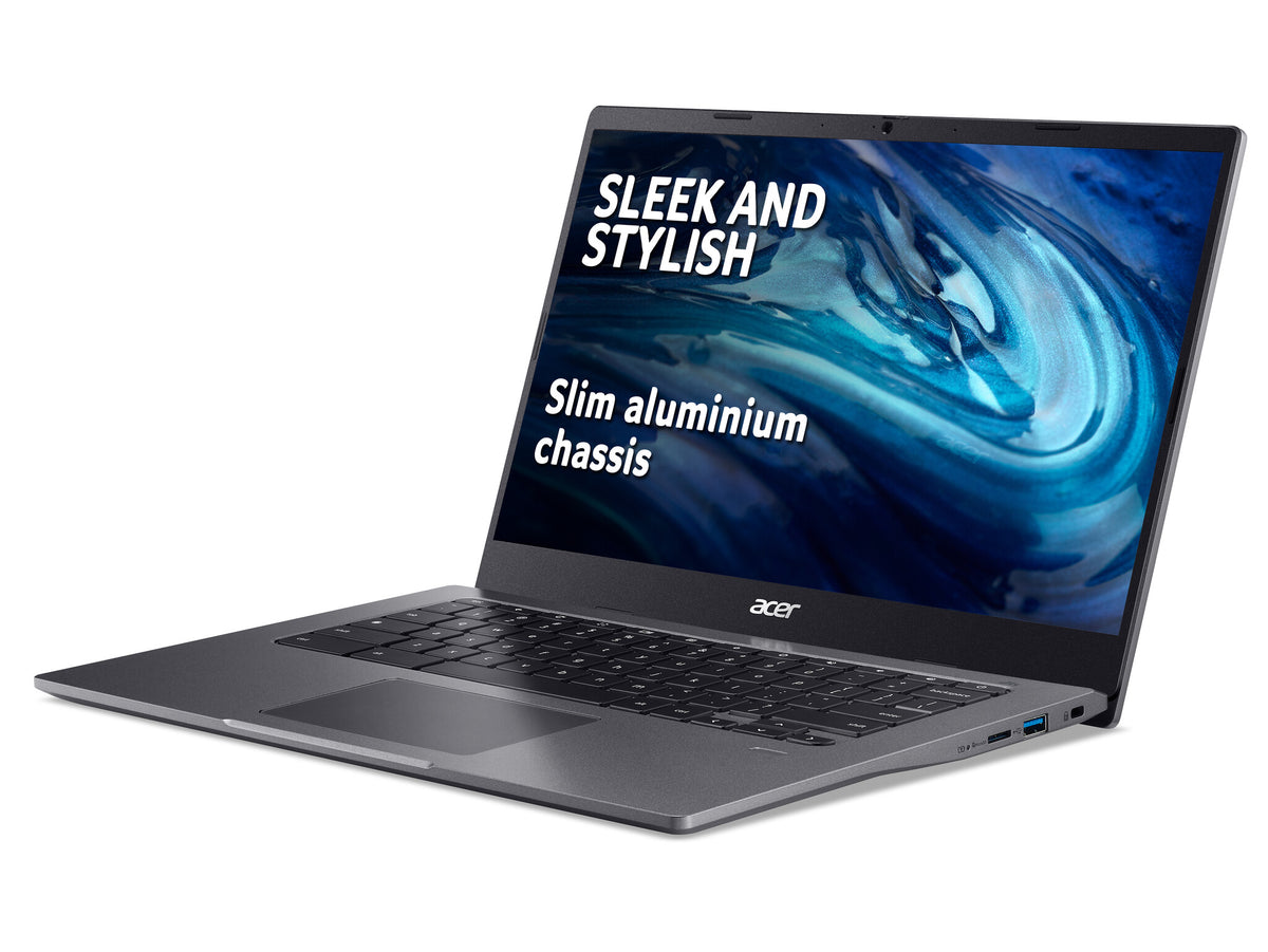 Acer Chromebook 514 - 35.6 cm (14") - Intel® Core™ i3-1115G4 - 8 GB DDR4x-SDRAM - 128 GB SSD - Wi-Fi 6 - ChromeOS - Grey