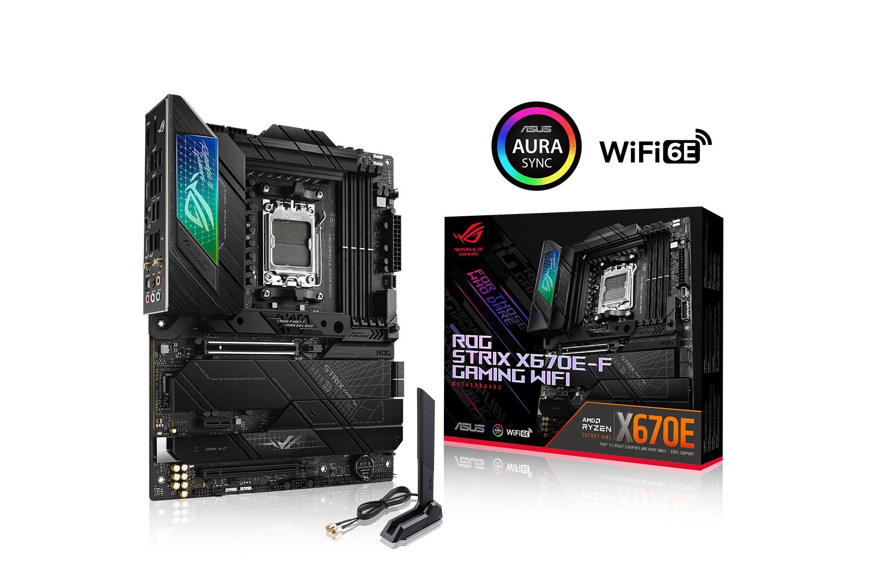 ASUS ROG STRIX X670E-F GAMING WIFI ATX motherboard AMD X670