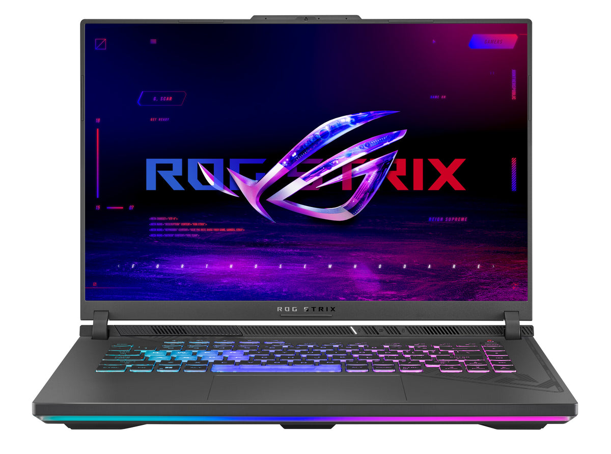 ASUS ROG Strix G16 Laptop - 40.6 cm (16&quot;) - Intel® Core™ i5-13450HX - 16 GB DDR5-SDRAM - 512 GB SSD - NVIDIA GeForce RTX 4050 - Wi-Fi 6E - Windows 11 Home - Grey