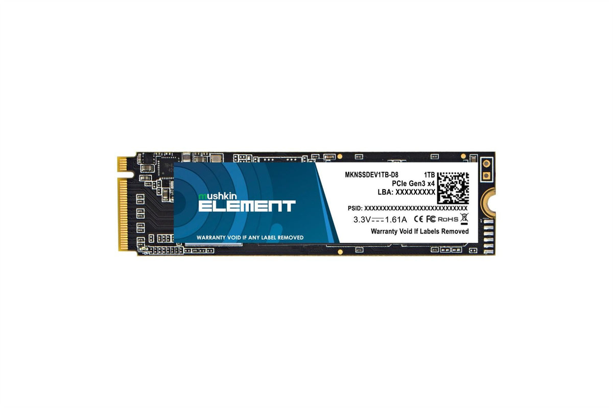 Mushkin Element M.2 1 TB PCI Express 3.0 3D NAND NVMe