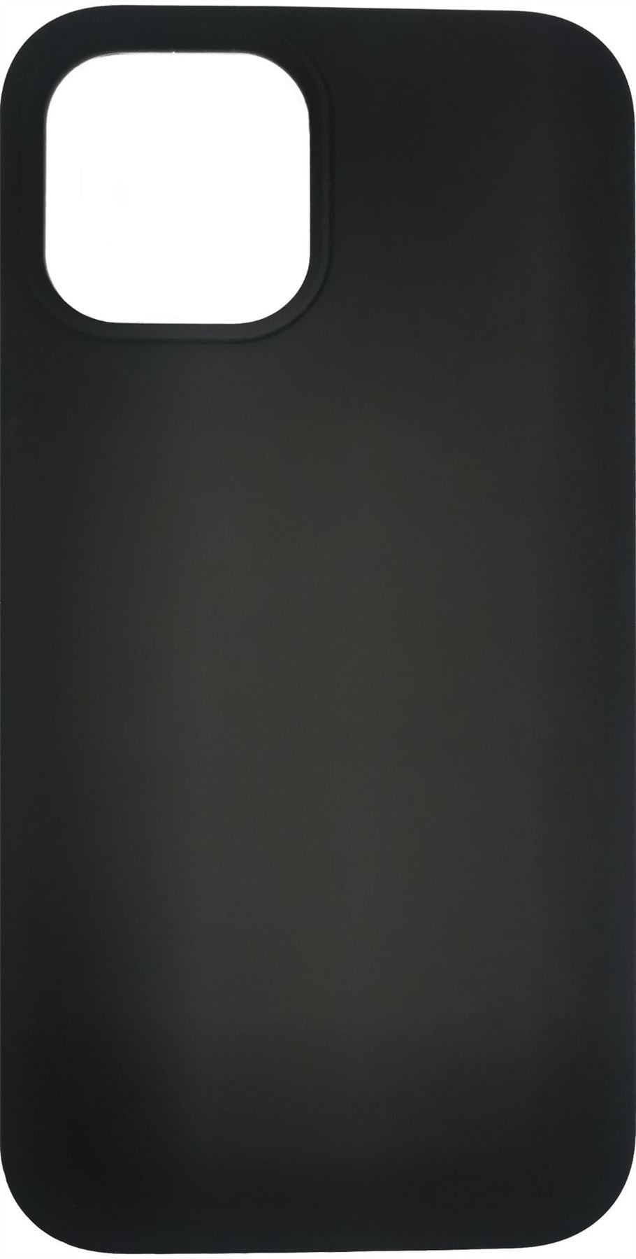 eSTUFF Silk-touch Silicone Case for iPhone 12/12 Pro - Black