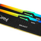 Kingston Technology FURY Beast RGB - 64 GB 2  x 32 GB 4800MT/s DDR5 memory module